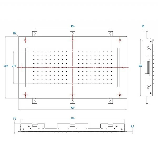 C.P. Hart Spillo Spa Ceiling Flush Chromotherapy Shower Head With Double Rain Showers 700x400mm 5 C.P. Hart Spillo Spa Ceiling Flush Chromotherapy Shower Head With Double Rain Showers 700x400mm - Image 3