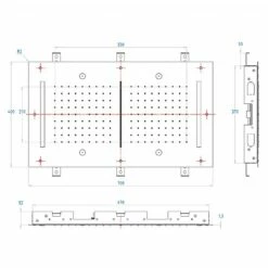 C.P. Hart Spillo Spa Ceiling Flush Chromotherapy Shower Head With Double Rain Showers, Waterfall And Mist 700x400mm 9 C.P. Hart Spillo Spa Ceiling Flush Chromotherapy Shower Head With Double Rain Showers, Waterfall And Mist 700x400mm -UK Bathroom Products Sales Store ZCPHSP2052CP 5