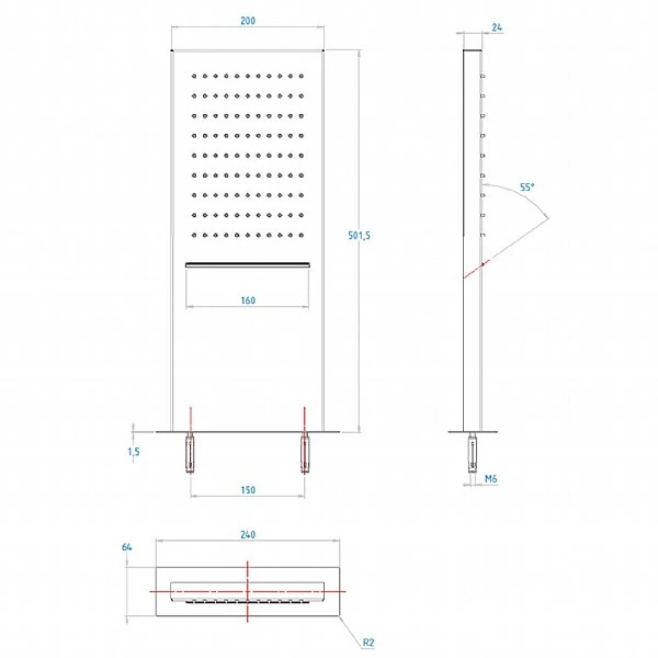 C.P. Hart Spillo Spa Wall-Mounted Shower Head With Rainshower And Waterfall 200x500mm 5 C.P. Hart Spillo Spa Wall-Mounted Shower Head With Rainshower And Waterfall 200x500mm - Image 3
