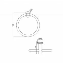 C.P. Hart Spillo Tech X Towel Ring -UK Bathroom Products Sales Store ZCPHSPXTRCP 4