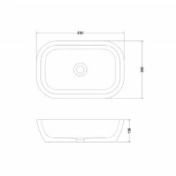 C.P. Hart Lancaster Walton Washbasin 530x350mm 7 C.P. Hart Lancaster Walton Washbasin 530x350mm -UK Bathroom Products Sales Store ZCPHWAL050484 4