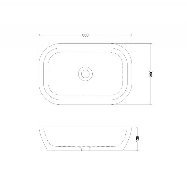 C.P. Hart Lancaster Walton Washbasin 530x350mm 5 C.P. Hart Lancaster Walton Washbasin 530x350mm - Image 3