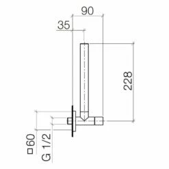 Dornbracht Angle Valve 1/2 Inch -UK Bathroom Products Sales Store ZDO2290178200 4