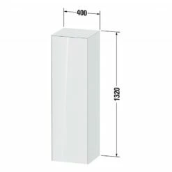 Duravit White Tulip Semi Tall Cabinet. 400x360x1320mm 7 Duravit White Tulip Semi Tall Cabinet. 400x360x1320mm -UK Bathroom Products Sales Store ZDURWT1332R8585 4