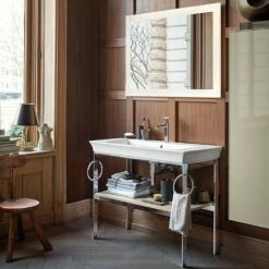 Duravit White Tulip Metal Console984x450x760mm 6 Duravit White Tulip Metal Console984x450x760mm -UK Bathroom Products Sales Store ZDURWT454108585 1