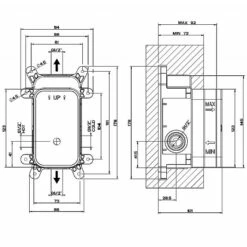 Gessi Concealed Part For Two-Way Shower Valve -UK Bathroom Products Sales Store ZEL44673031 4