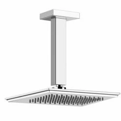 Gessi Eleganza Rectangular Ceiling Mounted Adjustable Shower Head