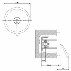 Gessi Goccia Lever Handle Spout Control -UK Bathroom Products Sales Store ZGO33744031 4