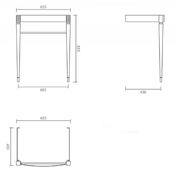 C.P. Hart Henley Adare Small Basin Stand 4 C.P. Hart Henley Adare Small Basin Stand - Image 2