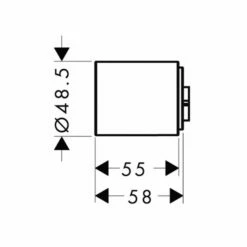 AXOR ShowerSolutions Extension For Thermostatic Module 25mm -UK Bathroom Products Sales Store ZHG10790000 4
