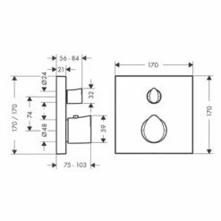 AXOR Starck Organic Shower Valve With Shut Off 6 AXOR Starck Organic Shower Valve With Shut Off -UK Bathroom Products Sales Store ZHG12715000 4