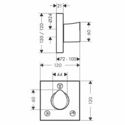 AXOR Starck Organic Diverter For 3-4 Outlets & Shut Off -UK Bathroom Products Sales Store ZHG12731000 4