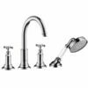 AXOR Montreux Tile-Mounted 4-Piece Bath Shower Mixer 2 AXOR Montreux Tile-Mounted 4-Piece Bath Shower Mixer -UK Bathroom Products Sales Store ZHG16544000