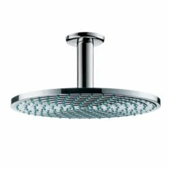 Hansgrohe Raindance Round Air Shower Head With Ceiling Mounted Arm
