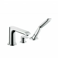 Hansgrohe Metris 3-Piece Bath Shower Mixer