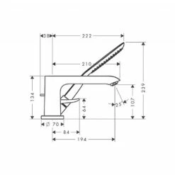 Hansgrohe Metris 3-Piece Bath Shower Mixer -UK Bathroom Products Sales Store ZHG31190000 4