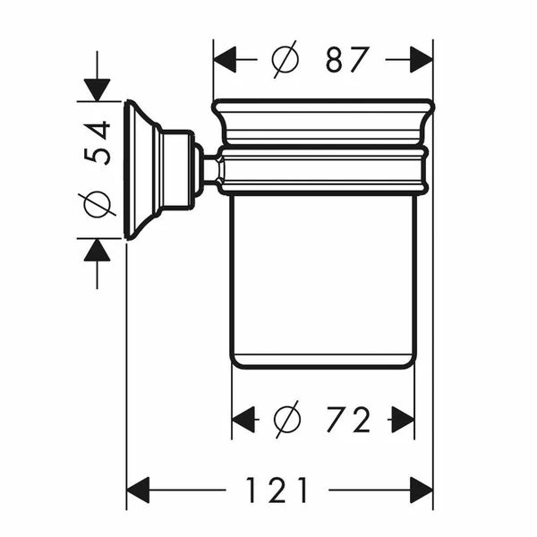 AXOR Montreux Wall-Mounted Tumbler & Holder 4 AXOR Montreux Wall-Mounted Tumbler & Holder - Image 2