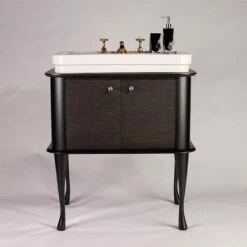 C.P. Hart Hoxton Satin Black Door Unit 760mm -UK Bathroom Products Sales Store ZHOXSB76DORGB 1