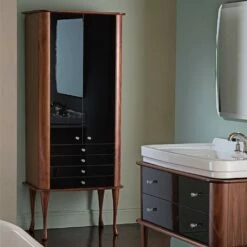 C.P. Hart Hoxton Satin Walnut Tall Unit 760mm