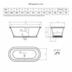 C.P. Hart Kensington Freestanding Bath 9 C.P. Hart Kensington Freestanding Bath -UK Bathroom Products Sales Store ZKENSFB17800P 4