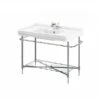 C.P. Hart London Console Basin Stand With Side Towel Rails And Glass Shelf 2 C.P. Hart London Console Basin Stand With Side Towel Rails And Glass Shelf -UK Bathroom Products Sales Store ZLOCOBASCP