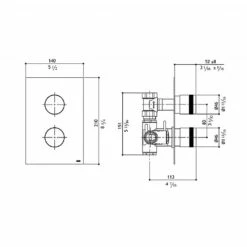 MGS Black Concealed Thermostatic Shower Valve 7 MGS Black Concealed Thermostatic Shower Valve -UK Bathroom Products Sales Store ZMGS0439MB438V 4
