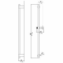MGS Slide Rail -UK Bathroom Products Sales Store ZMGSAC953MSS 4