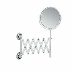 Samuel Heath Style Moderne Extending Mirror Plain / Magnifying