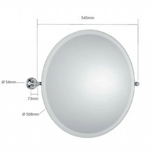 Samuel Heath Style Moderne Tilting Mirror Round 4 Samuel Heath Style Moderne Tilting Mirror Round - Image 2