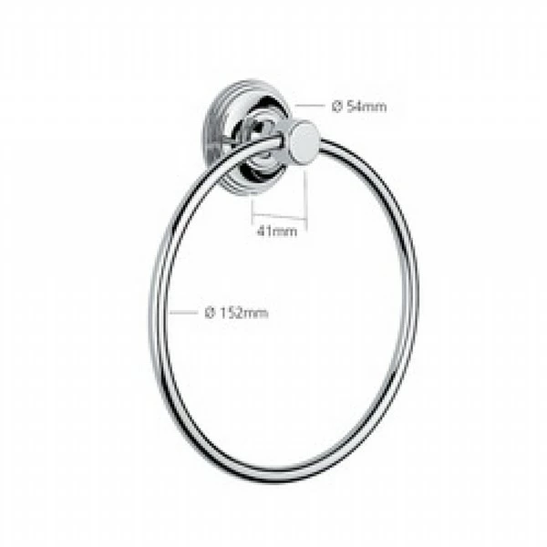 Samuel Heath Style Moderne Towel Ring 4 Samuel Heath Style Moderne Towel Ring - Image 2