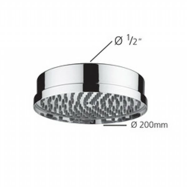 Samuel Heath Style Moderne Easy Clean Wall-Mounted Shower Head 4 Samuel Heath Style Moderne Easy Clean Wall-Mounted Shower Head - Image 2