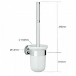Samuel Heath Style Moderne Wall-Mounted Toilet Brush Set 5 Samuel Heath Style Moderne Wall-Mounted Toilet Brush Set -UK Bathroom Products Sales Store ZSTYWTBSWW 4