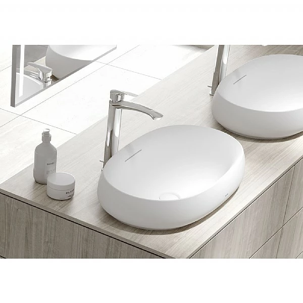 TOTO CE Series Round Washbowl 600mm With Stem Valve 5 TOTO CE Series Round Washbowl 600mm With Stem Valve - Image 3