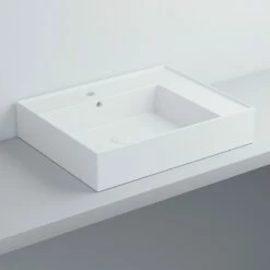 Cielo Enjoy Rectangular Wall-Mounted Basin 600mm
