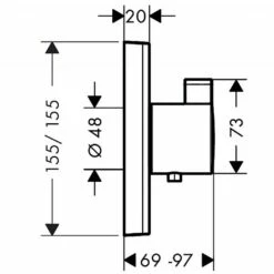 Hansgrohe ShowerSelect Shower Valve High Flow 6 Hansgrohe ShowerSelect Shower Valve High Flow -UK Bathroom Products Sales Store sHG15760000 4