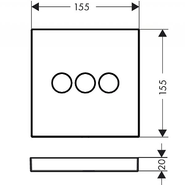 Hansgrohe ShowerSelect Valve For 3 Outlets 4 Hansgrohe ShowerSelect Valve For 3 Outlets - Image 2