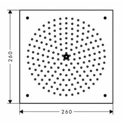 Hansgrohe Raindance Square Concealed Ceiling Mounted Shower Head -UK Bathroom Products Sales Store sHG26472000 4