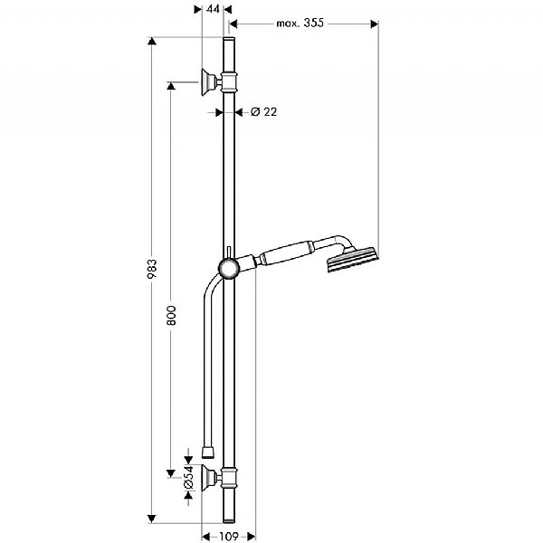 AXOR Montreux Handshower Set 4 AXOR Montreux Handshower Set - Image 2