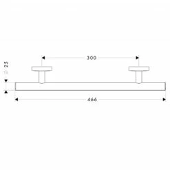 Hansgrohe Logis Grab Bar 300mm -UK Bathroom Products Sales Store sHG40513000 4