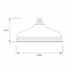 C.P. Hart Waterloo 12inch Overhead Shower 5 C.P. Hart Waterloo 12inch Overhead Shower -UK Bathroom Products Sales Store sWAT12SRCP 4
