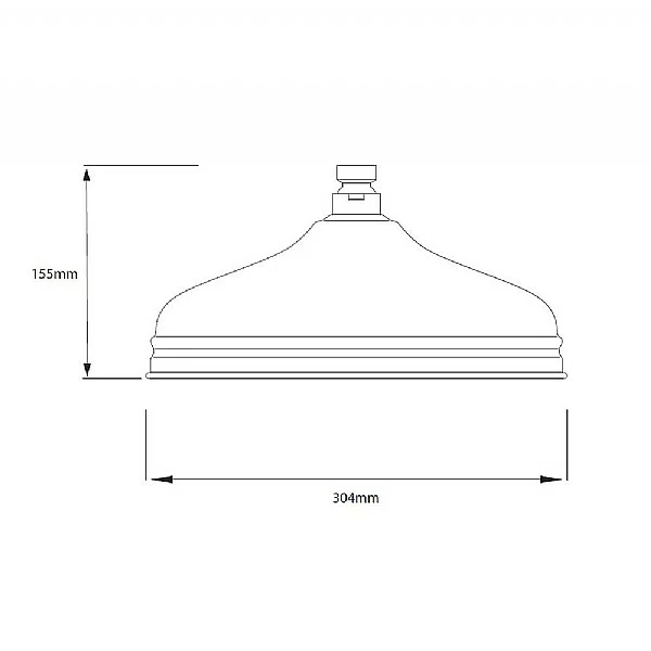 C.P. Hart Waterloo 12inch Overhead Shower 4 C.P. Hart Waterloo 12inch Overhead Shower - Image 2