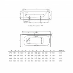 Bette Classic Steel Inset Bath -UK Bathroom Products Sales Store zzcBET0103110000KEB 4