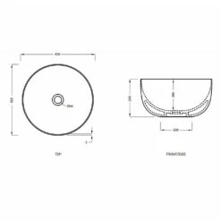 Cielo Era/La Bacinelle Countertop Washbowl 450mm -UK Bathroom Products Sales Store zzcCER010BAERA 4