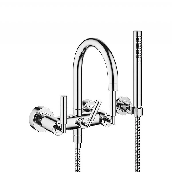 Dornbracht Tara. Wall-Mounted Lever Handle Bath Mixer With Hand Shower 3 Dornbracht Tara. Wall-Mounted Lever Handle Bath Mixer With Hand Shower
