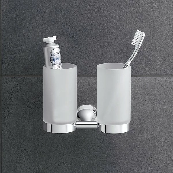 Duravit Starck T Wall-Mounted Double Tumbler 4 Duravit Starck T Wall-Mounted Double Tumbler - Image 2