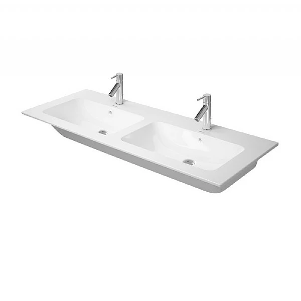 Duravit ME By Starck Double Furniture Washbasin 1300mm Satin Matt White 3 Duravit ME By Starck Double Furniture Washbasin 1300mm Satin Matt White
