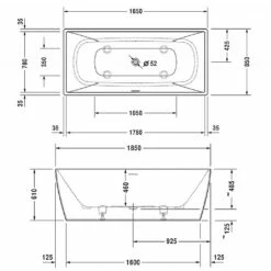 Duravit DuraSquare Freestanding Bath 7 Duravit DuraSquare Freestanding Bath -UK Bathroom Products Sales Store zzcDUR010700430000000000 4