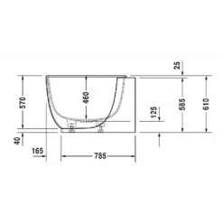 Duravit Luv Back-To-Wall Bath 1800x950mm 10 Duravit Luv Back-To-Wall Bath 1800x950mm -UK Bathroom Products Sales Store zzcDUR010700433000000000 5