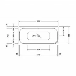 Duravit Happy D.2 Plus Left Corner Bathtub 1800x800mm With Graphite Integrated Panel 7 Duravit Happy D.2 Plus Left Corner Bathtub 1800x800mm With Graphite Integrated Panel -UK Bathroom Products Sales Store zzcDUR010700449800000000 4