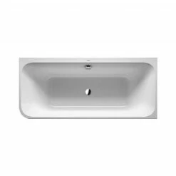 Duravit Happy D.2 Plus Right Corner Bathtub 1800x800mm With Graphite Integrated Panel